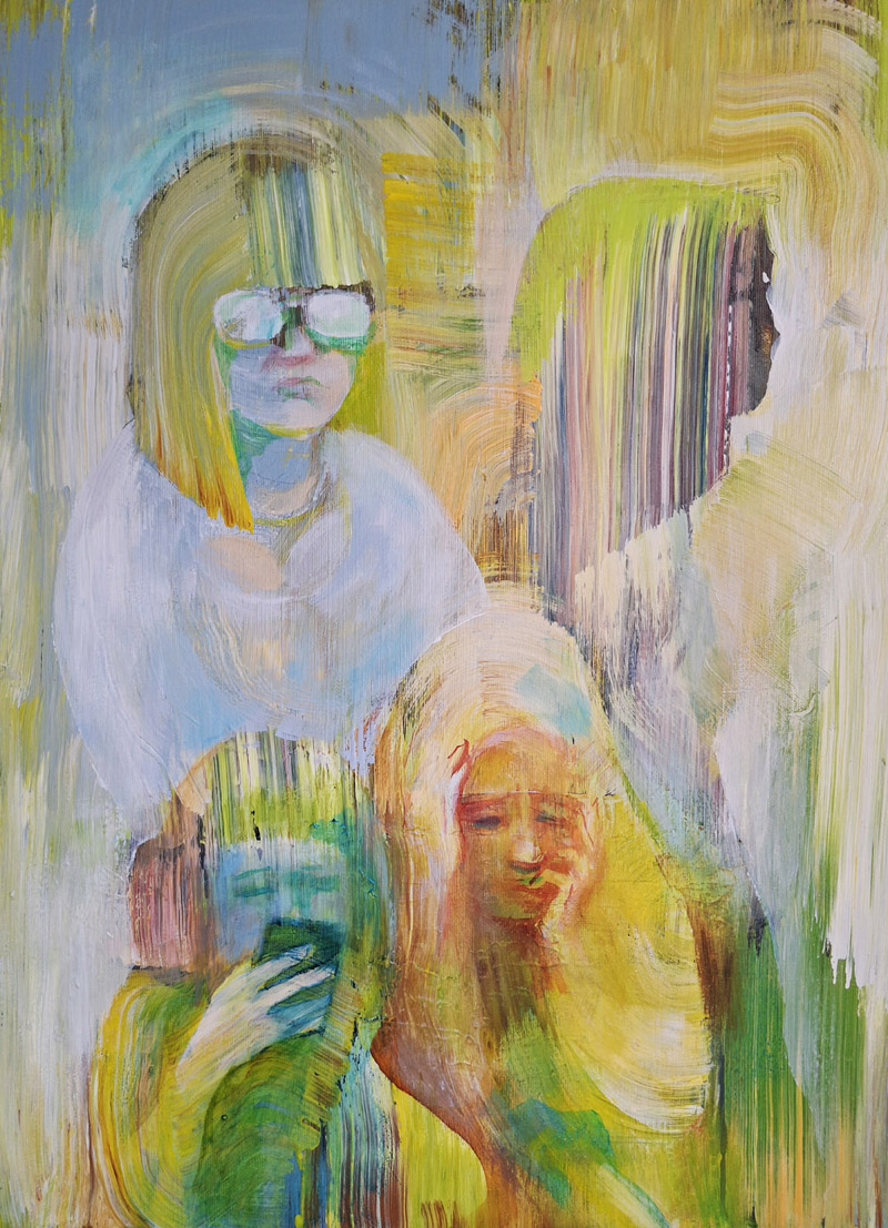 obraz Zielone dziewczyny